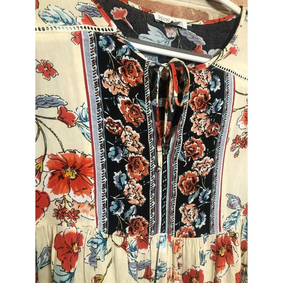 Women's Patron of Peace Bohemian Style Loose Fit Sz M Dress - Picture 3 of 9